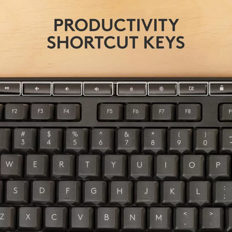 Logitech MK370 Combo for Business – Teclado y ratón inalámbricos de tamaño completo