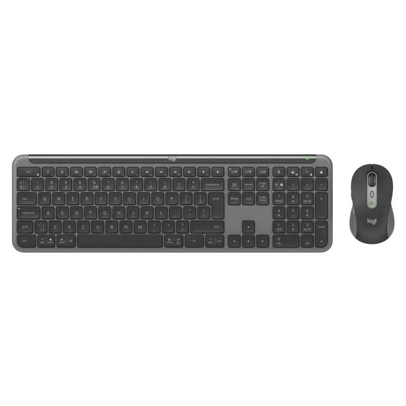 LOGITECH Signature Slim Combo Mk950 - Teclado/ratón inalámbricos - Graphite - Qwerty US/Int'l