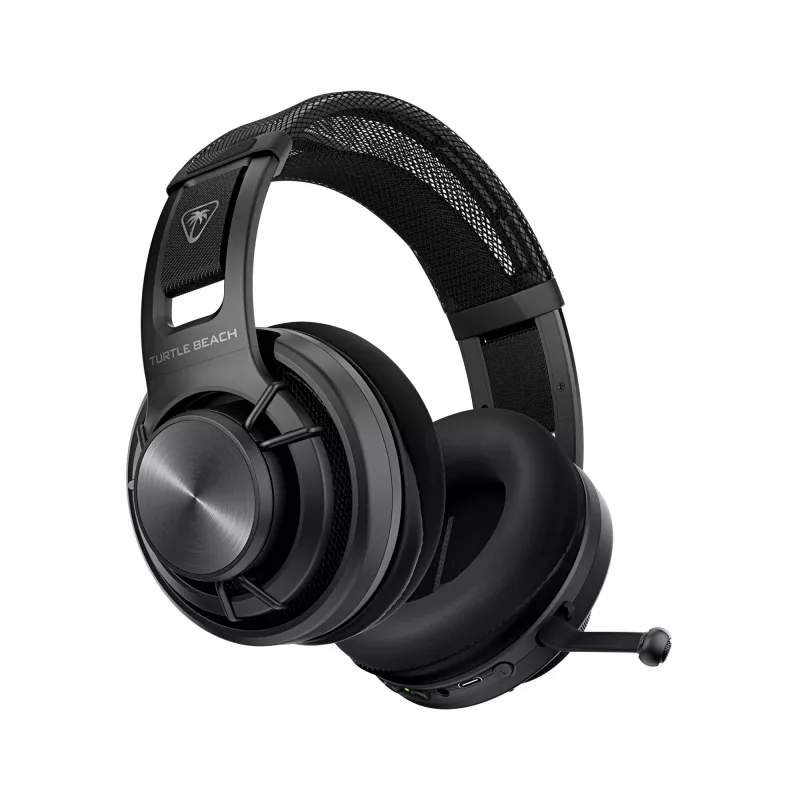 Turtle Beach Atlas Air auriculares gaming inalámbricos open-back para PC con audio de alta fidelidad de 24 bits, micrófono broadcast, auricular flotante, almohadillas de espuma viscoelástica y Bluetooth para PC