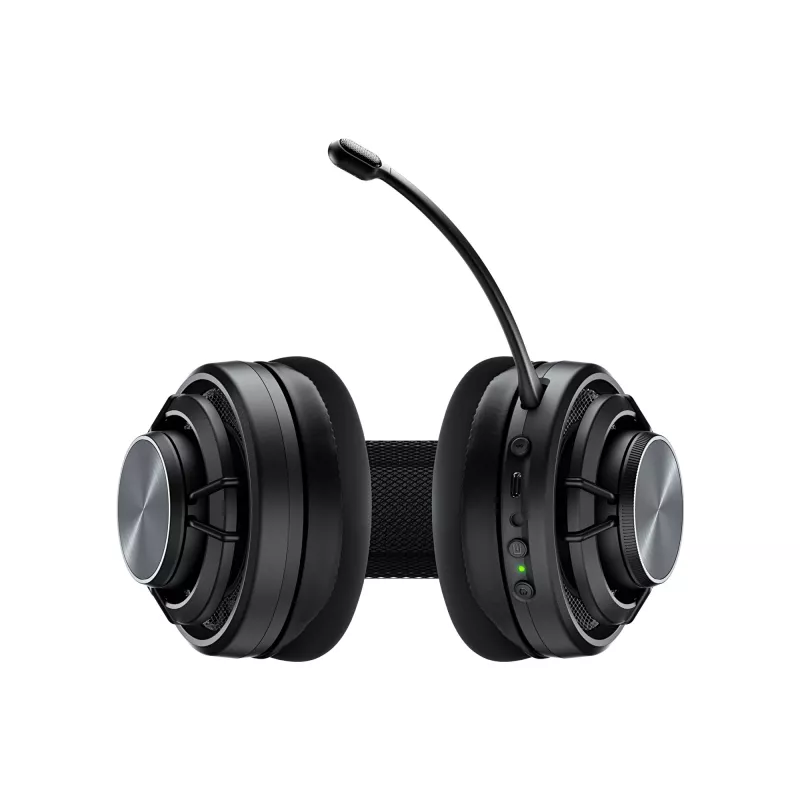 Turtle Beach Atlas Air auriculares gaming inalámbricos open-back para PC con audio de alta fidelidad de 24 bits, micrófono broadcast, auricular flotante, almohadillas de espuma viscoelástica y Bluetooth para PC