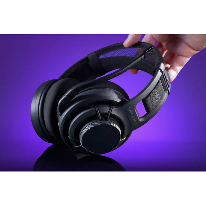 Turtle Beach Atlas Air auriculares gaming inalámbricos open-back para PC con audio de alta fidelidad de 24 bits, micrófono broadcast, auricular flotante, almohadillas de espuma viscoelástica y Bluetooth para PC