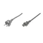 DIGITUS Cable de alimentación, CEE 7/7 (Type-F) - C5 M/H, 75 cm H05VV-F3G 0,75 mm² negro