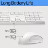 Conjunto de teclado y ratón inalámbricos HP 655 Tamaño completo Blanco