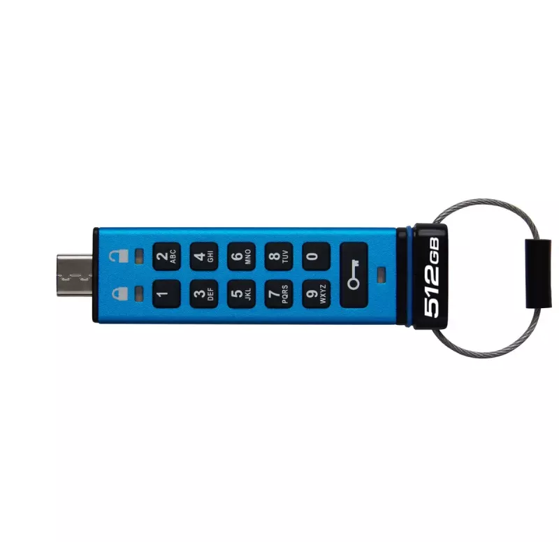MEMORIA USB 512GB Kingston IronKey Keypad 200C AES-256 USB-C retail