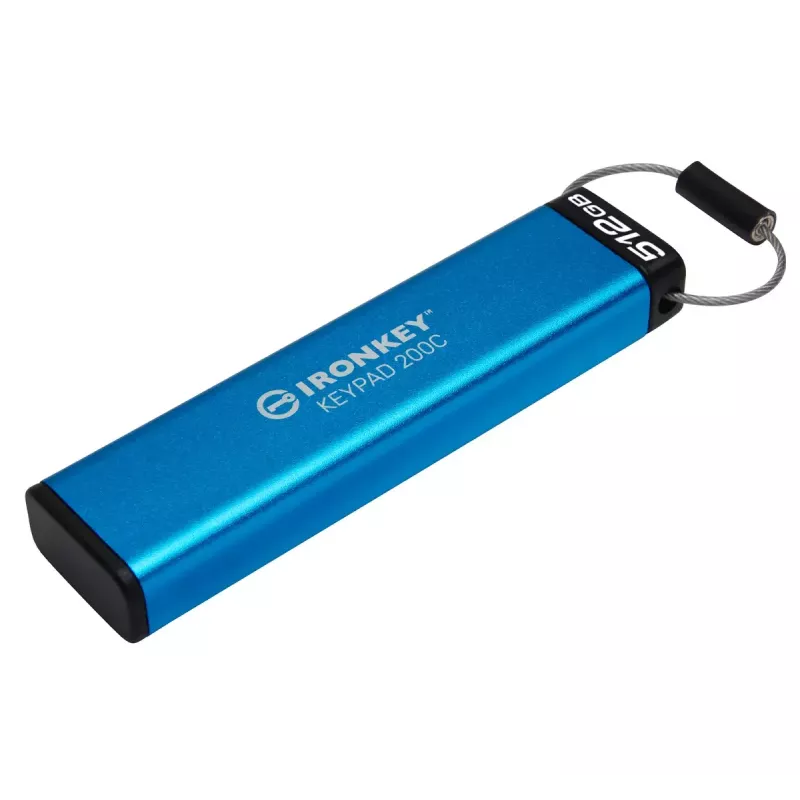 MEMORIA USB 512GB Kingston IronKey Keypad 200C AES-256 USB-C retail
