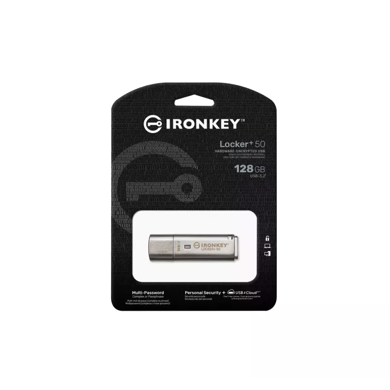 Kingston Technology IronKey 128GB IKLP50 AES USB con cifrado de 256 bits