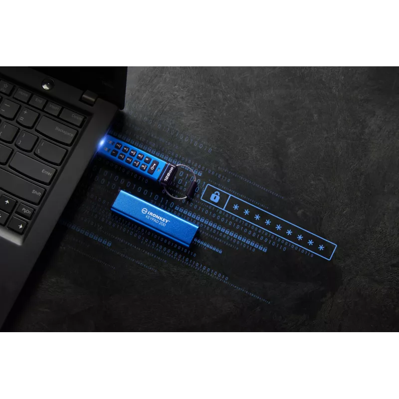 Kingston Technology IronKey 128GB Keypad 200, FIPS 140-3 Level 3, AES-256 cifrado por hardware