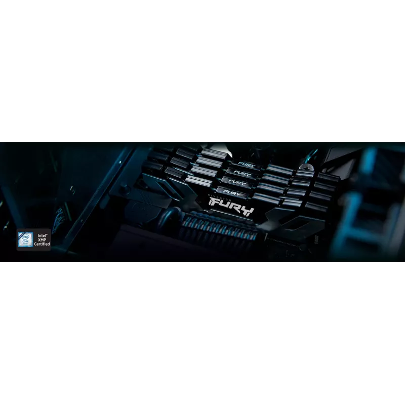 Kingston Technology FURY 32GB 6400MT/s DDR5 CL32 DIMM (Kit de 2) Renegade Silver