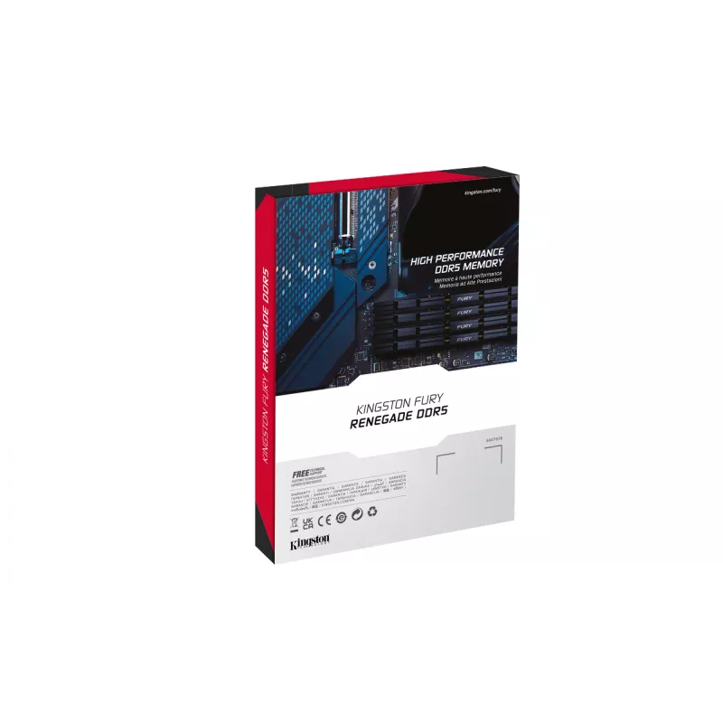 Kingston Technology FURY 32GB 7200MT/s DDR5 CL38 DIMM (Kit de 2) Renegade Silver XMP