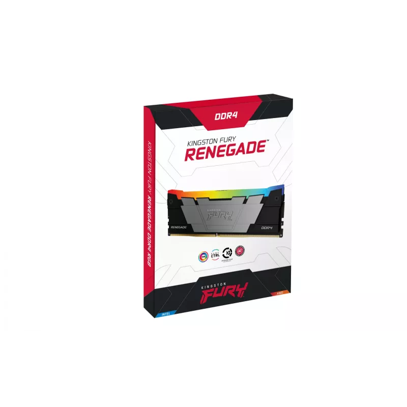 Kingston Technology FURY 32GB 3600MT/s DDR4 CL16 DIMM (Kit de 2) 1Gx8 Renegade RGB