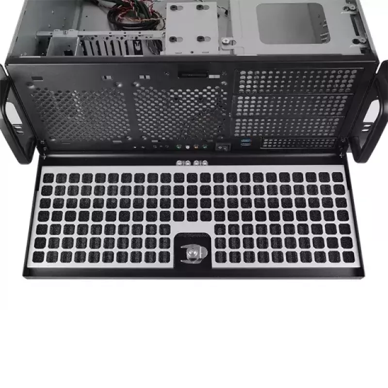 Chieftec UNC-409S-B-OP chasis de servidor rack de 19 pulgadas 4U, 3x 5,25" + 1x 3,5" bahías externas, negro