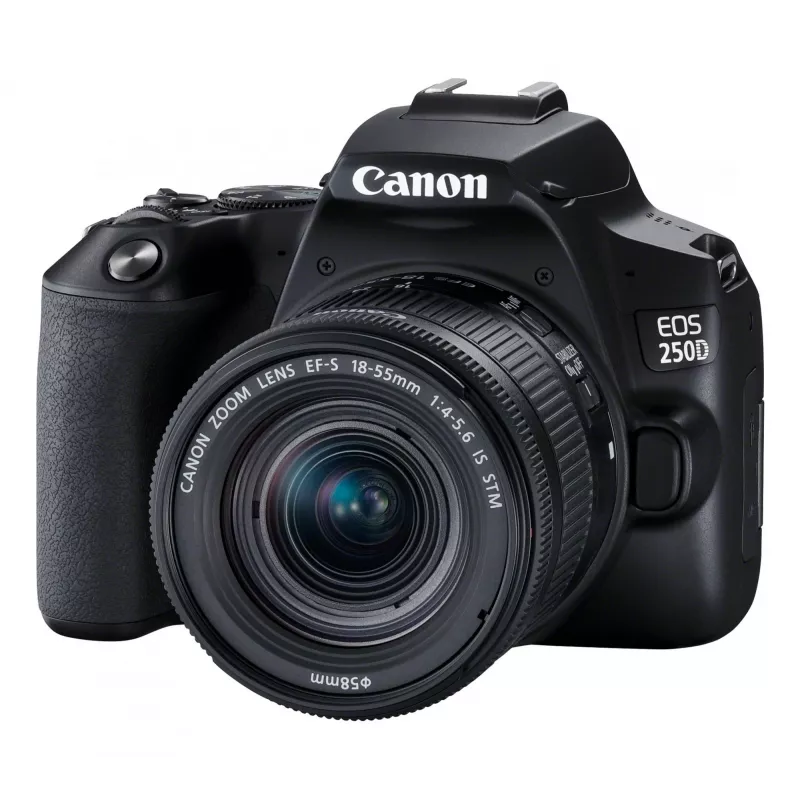 Canon EOS 250D+EF-S 18-55mm Kit de cámara réflex 24,1 MP CMOS 6000 x 4000 píxeles Negro