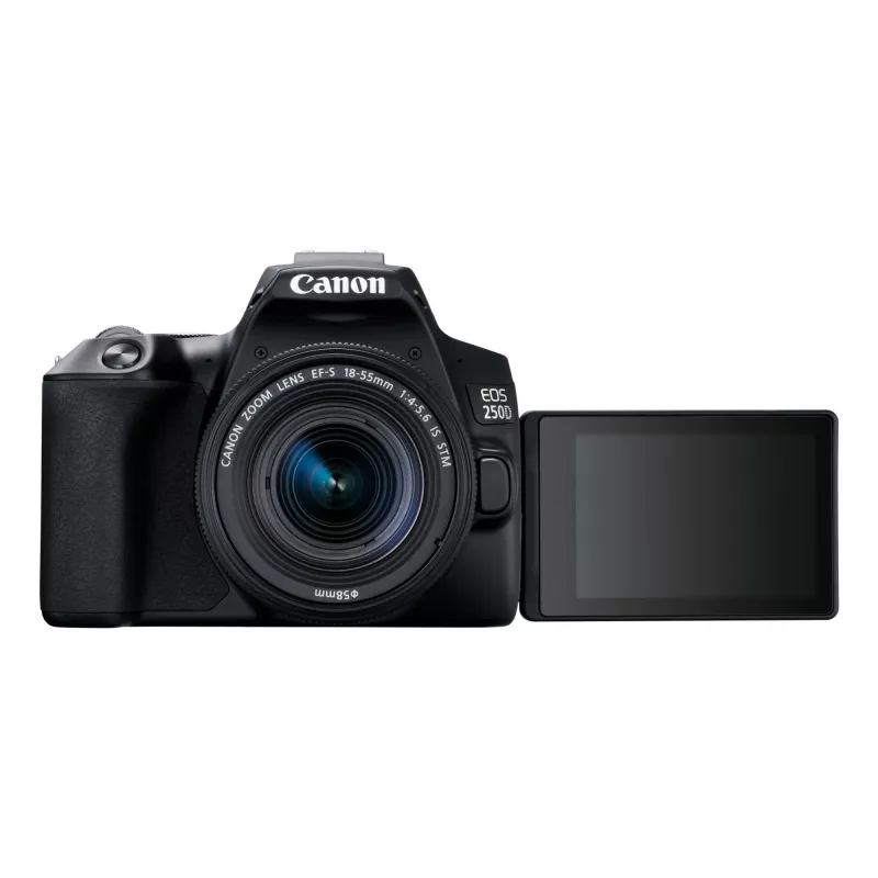 Canon EOS 250D+EF-S 18-55mm Kit de cámara réflex 24,1 MP CMOS 6000 x 4000 píxeles Negro