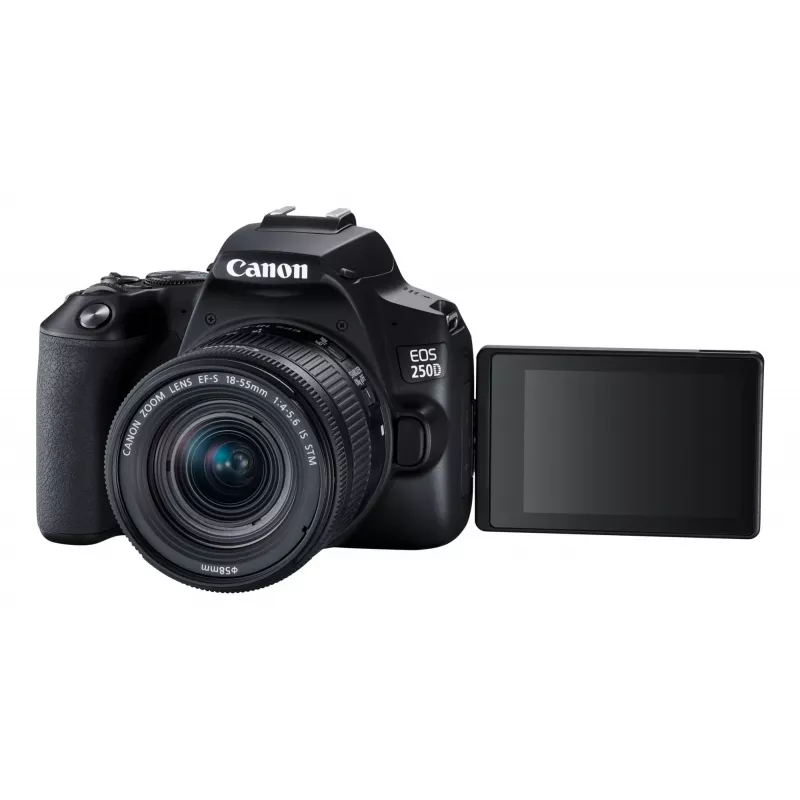 Canon EOS 250D+EF-S 18-55mm Kit de cámara réflex 24,1 MP CMOS 6000 x 4000 píxeles Negro