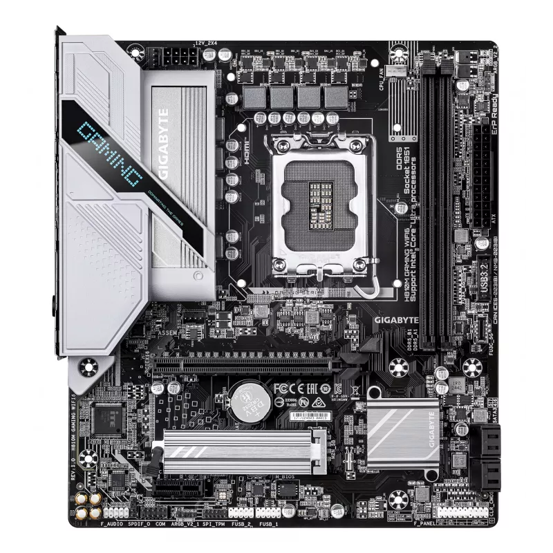 Placa base GIGABYTE H810M GAMING WIFI6, Intel Core Ultra, LGA 1851, Micro ATX