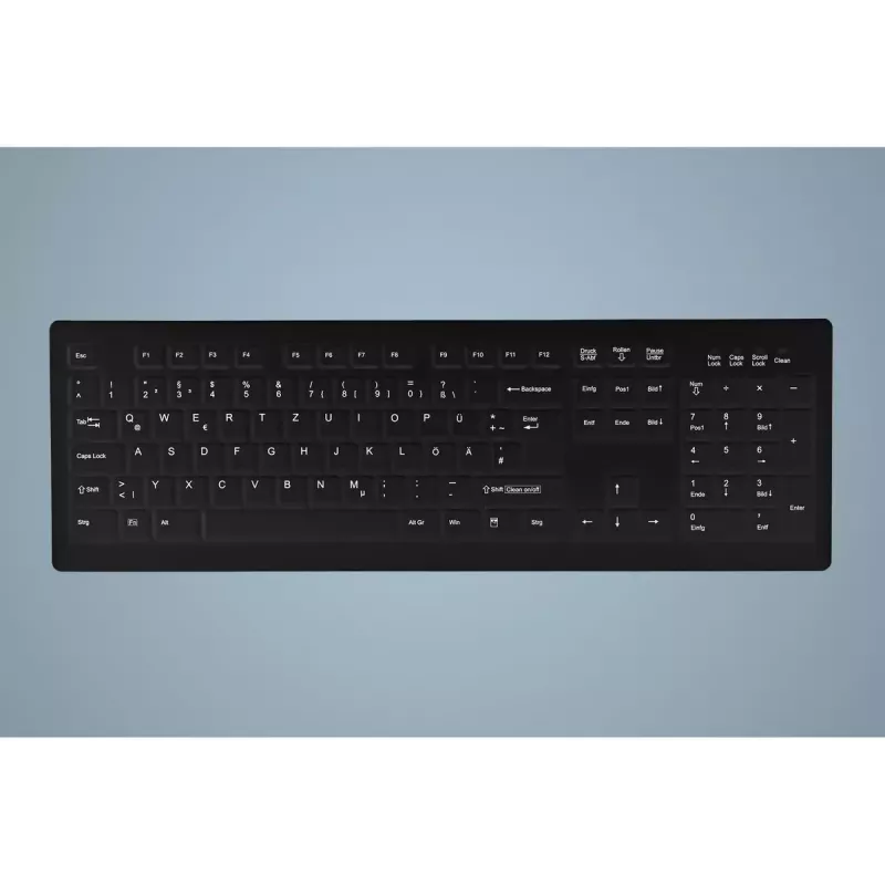 Contour Design Active Key AK-C8100 Teclado Médico RF Inalámbrico QWERTZ Alemán Negro