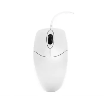 Contour Design Active Key Contour Ratón Lavable IP68 Rueda de Desplazamiento Con Cable Blanco PMJ1