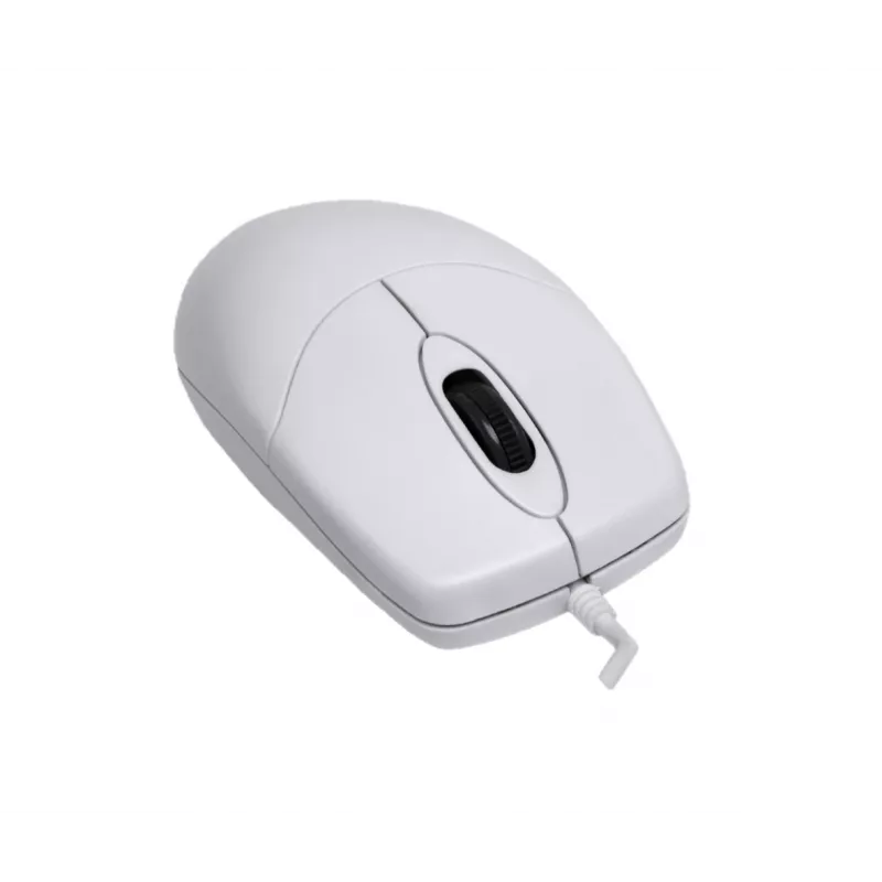 Contour Design Active Key Contour Ratón Lavable IP68 Rueda de Desplazamiento Con Cable Blanco PMJ1