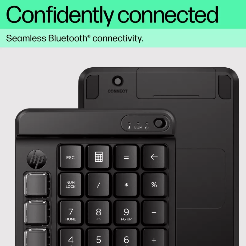 HP 435 Teclado inalámbrico programable, Bluetooth, Negro