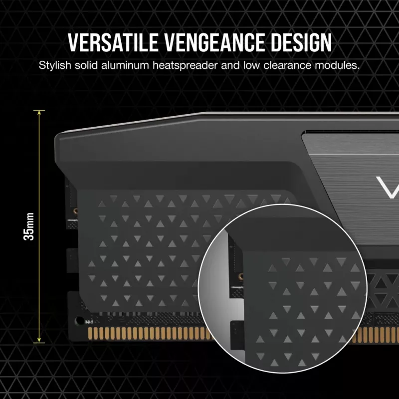 CORSAIR Memoria RAM 32GB (2x16GB) DDR5 DRAM 6000MT/s CL36 AMD Expo e Intel XMP Kit Vengeance