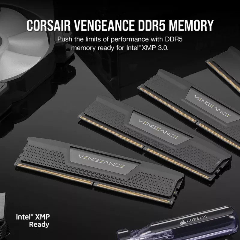 CORSAIR Memoria RAM 32GB (2x16GB) DDR5 DRAM 6000MT/s CL36 AMD Expo e Intel XMP Kit Vengeance