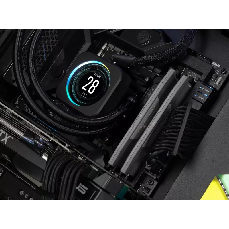 DIMM 32 GB DDR5-6000 (2x 16 GB) Kit dual, Memoria RAM gris, CMK32GX5M2B6000Z30, Vengeance, AMD EXPO
