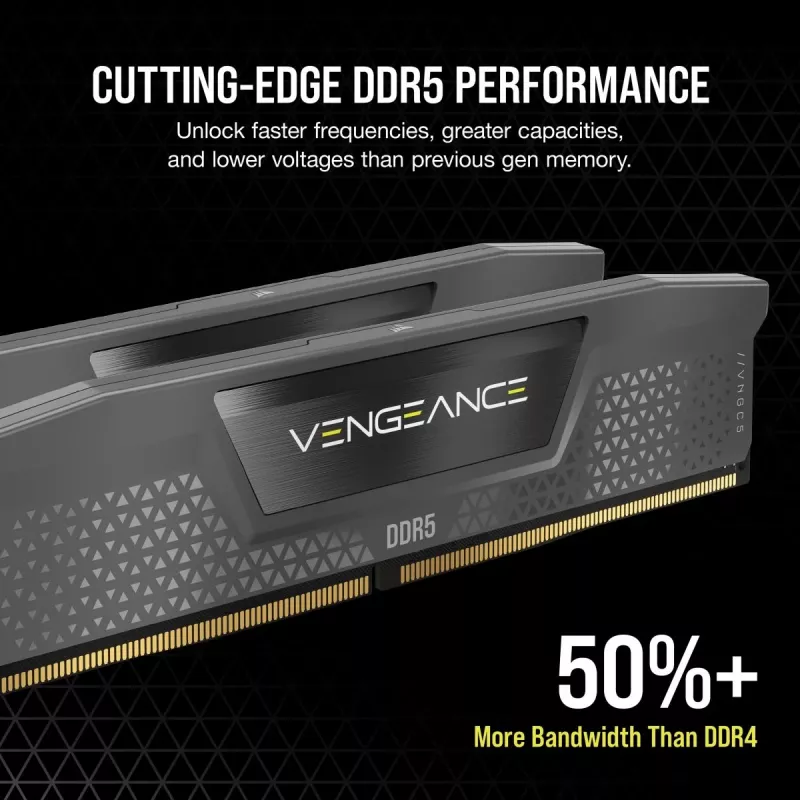 DIMM 32 GB DDR5-6000 (2x 16 GB) Kit dual, Memoria RAM gris, CMK32GX5M2B6000Z30, Vengeance, AMD EXPO