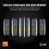 Corsair Vengeance RGB, DDR5-5200, CL40, AMD EXPO - 32 GB Dual-Kit, Gris