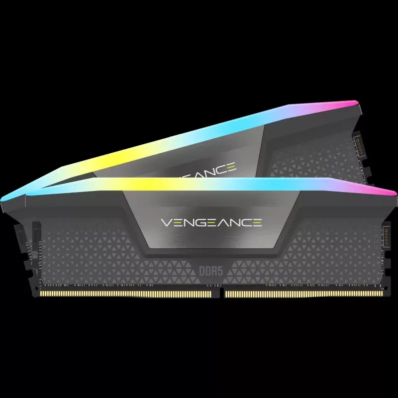 Corsair Vengeance RGB, DDR5-5200, CL40, AMD EXPO - 32 GB Dual-Kit, Gris
