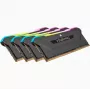 Memoria RAM CORSAIR 64GB DDR4 (4 x 16GB) DRAM 3200MHz C16 Kit de memoria Vengeance RGB Pro SL Negro