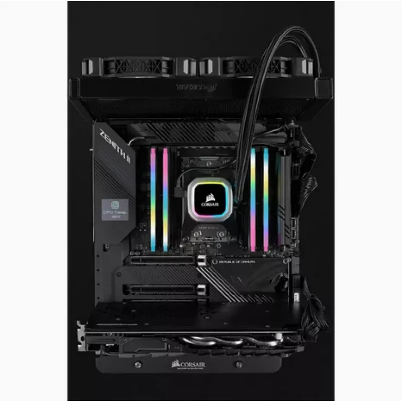 Memoria RAM CORSAIR 64GB DDR4 (4 x 16GB) DRAM 3200MHz C16 Kit de memoria Vengeance RGB Pro SL Negro
