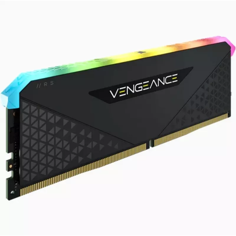 Memoria RAM CORSAIR 16GB DDR4 (1 x 16GB) DRAM 3200MHz C16 Kit de memoria Vengeance RGB RS