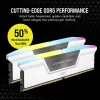 Memoria CORSAIR 64 GB DDR5 (2x32 GB) DRAM 5200 MT/s CL40 Kit de memoria Vengeance RGB Blanco