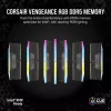 DIMM 128 GB DDR5-5600 (4x 32 GB) Quad-Kit, memoria RAM negra, CMH128GX5M4B5600C40, Vengeance RGB, INTEL XMP