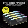 DIMM 128 GB DDR5-5600 (4x 32 GB) Quad-Kit, memoria RAM negra, CMH128GX5M4B5600C40, Vengeance RGB, INTEL XMP