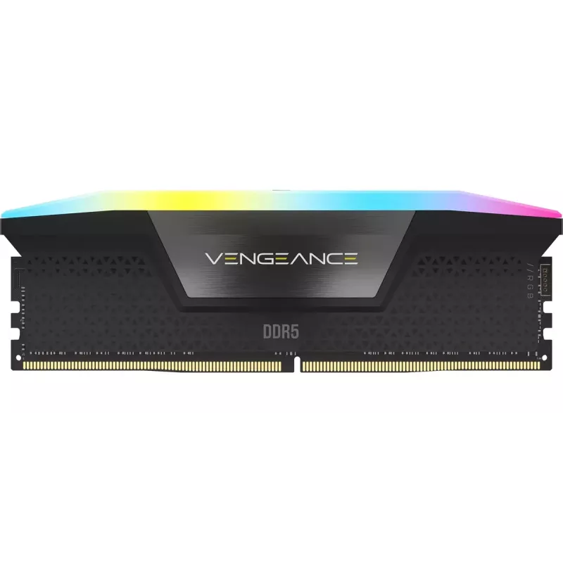 DIMM 128 GB DDR5-5600 (4x 32 GB) Quad-Kit, memoria RAM negra, CMH128GX5M4B5600C40, Vengeance RGB, INTEL XMP