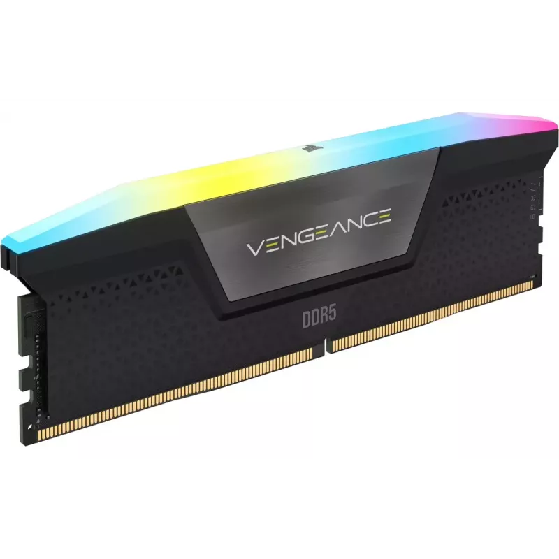 DIMM 128 GB DDR5-5600 (4x 32 GB) Quad-Kit, memoria RAM negra, CMH128GX5M4B5600C40, Vengeance RGB, INTEL XMP