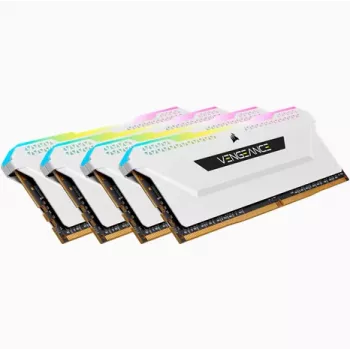 CORSAIR memoria RAM 64GB DDR4 (4 x 16GB) DRAM 3200MHz C16 kit de memoria Vengeance RGB Pro Sl blanco