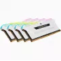CORSAIR memoria RAM 64GB DDR4 (4 x 16GB) DRAM 3200MHz C16 kit de memoria Vengeance RGB Pro Sl blanco
