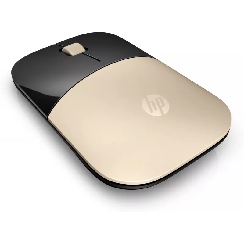 HP Z3700 Gold ratón inalámbrico, ambidiestro, óptico, RF Wireless, 1200 DPI, Oro