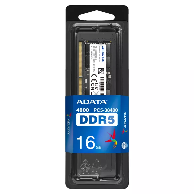 SO-DIMM 16 GB DDR5-4800, memoria RAM negra, AD5S480016G-S, Premier