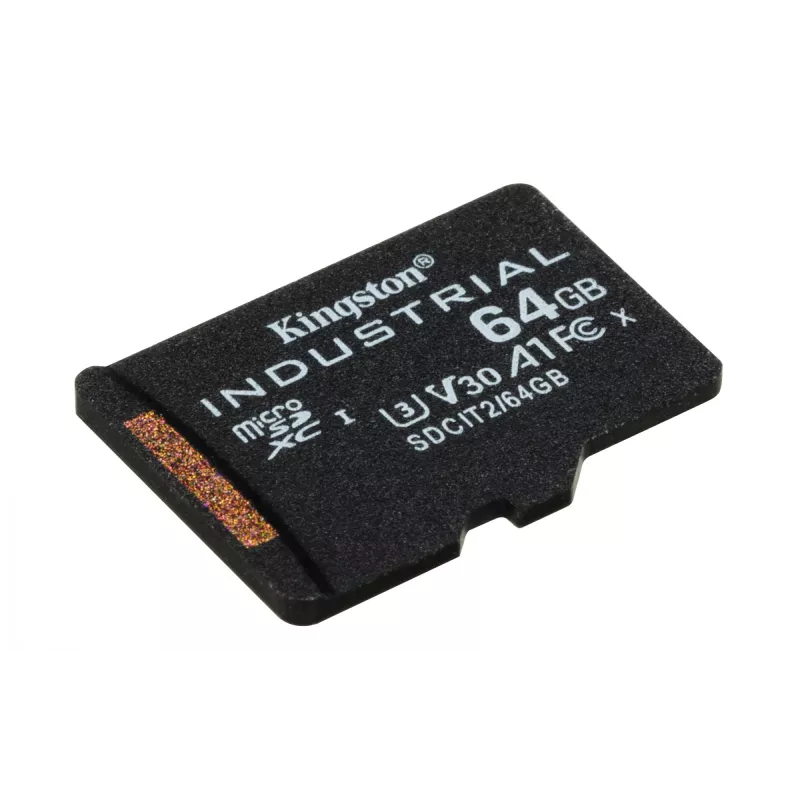 Tarjeta Kingston Technology 64 GB microSDXC Industrial C10 A1 pSLC + adaptador SD