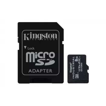 Tarjeta Kingston Technology 8GB microSDHC Industrial C10 A1 pSLC + adaptador SD