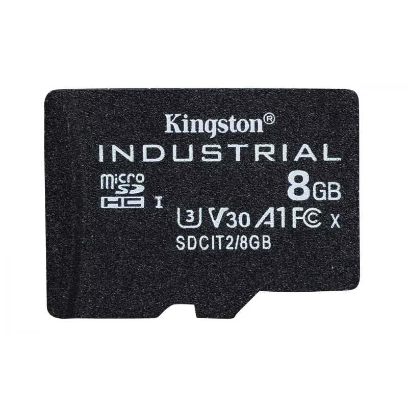 Tarjeta Kingston Technology 8GB microSDHC Industrial C10 A1 pSLC + adaptador SD