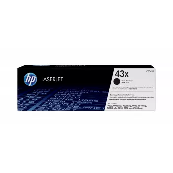 Cartucho de tóner original HP 43X High Yield Negro LaserJet, 30000 páginas, Negro, 1 ud.