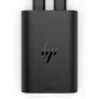 HP 600Q7AA cargador GaN USB-C de 65 W para portátil, 2 × USB-C, 20 V, negro