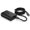 HP 600Q7AA cargador GaN USB-C de 65 W para portátil, 2 × USB-C, 20 V, negro