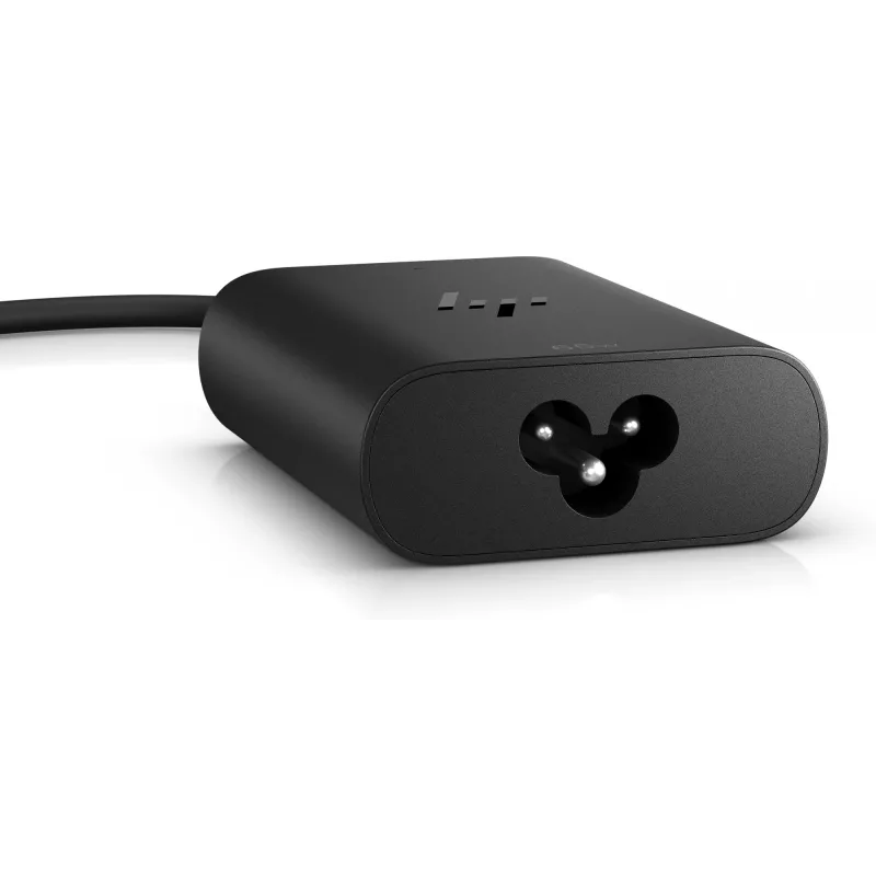 HP 600Q7AA cargador GaN USB-C de 65 W para portátil, 2 × USB-C, 20 V, negro
