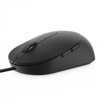 DELL Pro Wired Mouse - MS3220 - Negro, ambidiestro, láser, USB Type-A, 3200 DPI, 2 ms, Negro