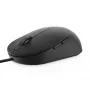 DELL Pro Wired Mouse - MS3220 - Negro, ambidiestro, láser, USB Type-A, 3200 DPI, 2 ms, Negro